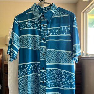 Sig Zane Performance Blend Button Down Men's Shirt Size M